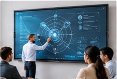 Interactive flat panel