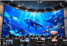 3D LED video wall display